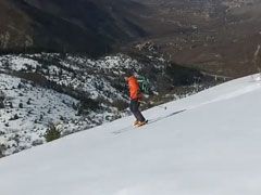 Freeride sul Monte Rotella ripresi da un drone